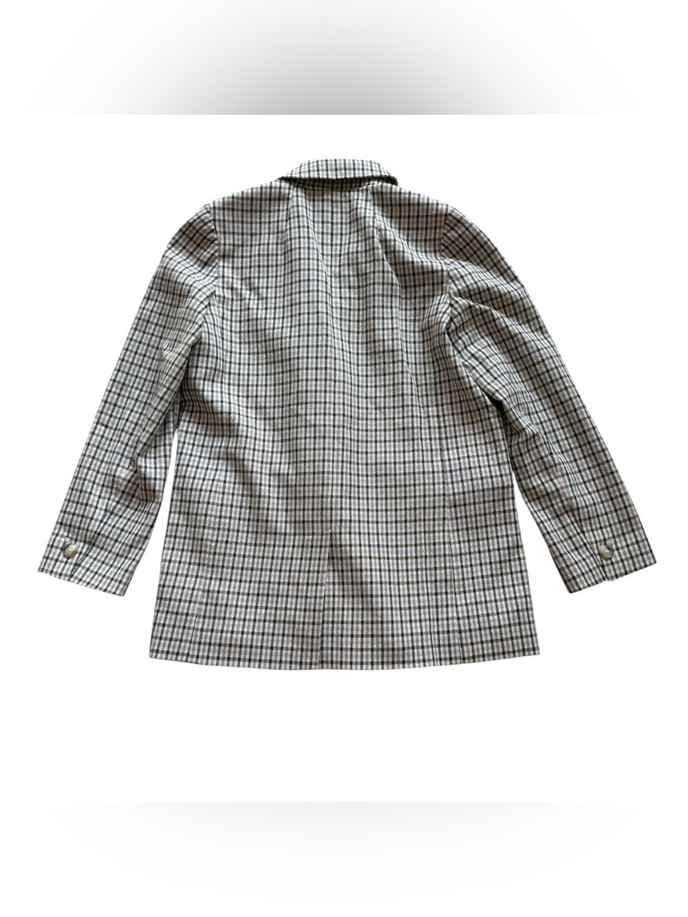Madewell Dorset Blazer S Albemarle Plaid Neutral Preppy Academia Work Taupe Coat - Picture 14 of 16